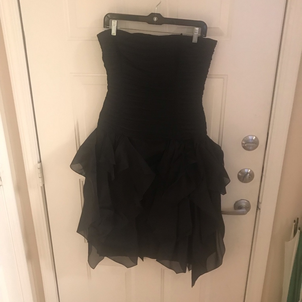 1980s Tracy Mills strapless Cocktail Party Dress